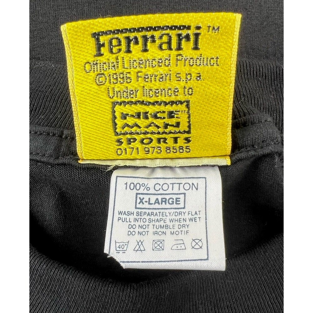 Vintage 1996 FERRARI F310 Black F1 Racing T Shirt Mens XL Short Sleeve - Picture 6 of 7